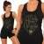 Damski tank-top B-H-O NAPIS PIASKOWY
